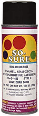 Ability One - Spray Paint - 16 OZ FLAT BLACK 37038 SO-SURE AEROSOL ENAMEL - Eagle Tool & Supply
