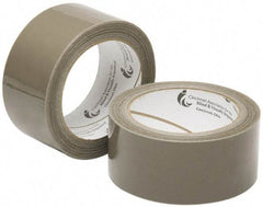 Ability One - 2" x 60 Yd Tan Hot Melt Adhesive Sealing Tape - Polypropylene Film Backing, 3.1 mil Thick - Eagle Tool & Supply