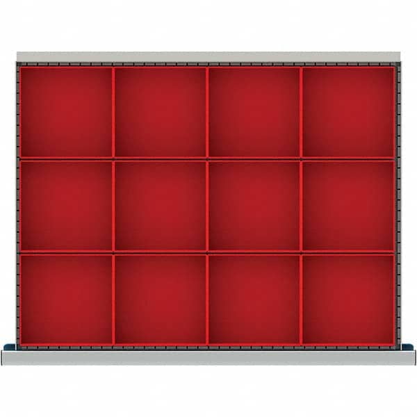 LISTA - 12-Compartment Drawer Divider Layout for 3.15" High Drawers - Eagle Tool & Supply