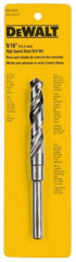 DeWALT - 7/8" Drill Bit, 1/2" Shank Diam, 118°, High Speed Steel Silver & Deming Reduced Shank Drill Bit - Eagle Tool & Supply