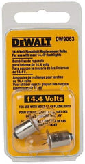 DeWALT - 14.4 Volt, Halogen Portable Work Light Replacement Bulb - Use with DW9063 - Eagle Tool & Supply