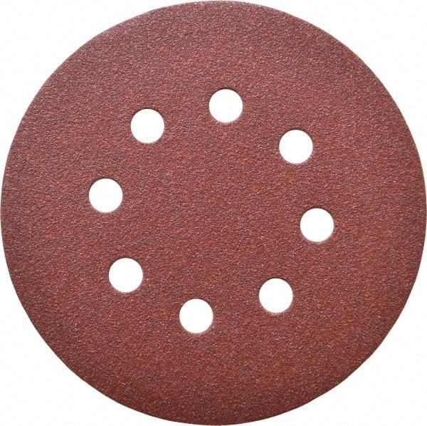 DeWALT - 5" Diam, 100 Grit, Aluminum Oxide Hook & Loop Disc - Fine Grade, Coated, Paper Backing, - Eagle Tool & Supply