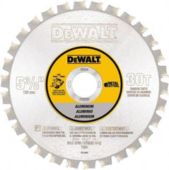 DeWALT - 5-3/8" Diam, 30 Tooth Wet & Dry Cut Saw Blade - Steel, Standard Round Arbor - Eagle Tool & Supply