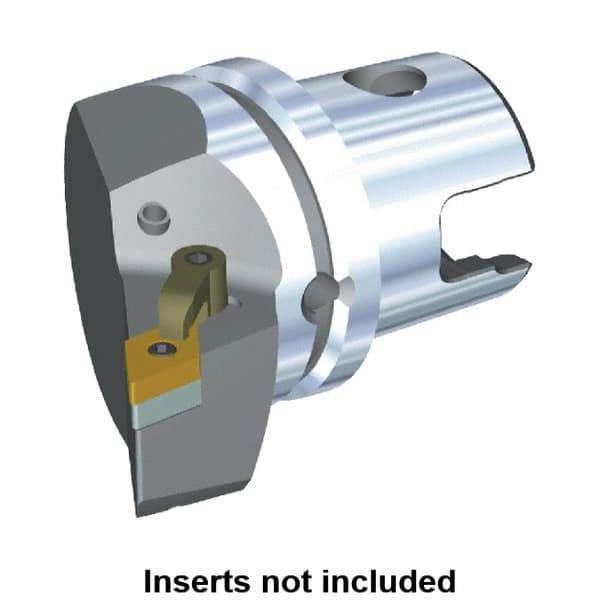 Kennametal - Left Hand Cut, Size KM63, DN.. Insert Compatiblity, Modular Turning & Profiling Cutting Unit Head - 43mm Ctr to Cutting Edge, 60mm Head Length, Through Coolant, Series M-Clamping - Eagle Tool & Supply
