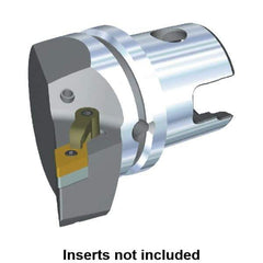 Kennametal - Right Hand Cut, Size KM63, DN.. Insert Compatiblity, Modular Turning & Profiling Cutting Unit Head - 43mm Ctr to Cutting Edge, 60mm Head Length, Through Coolant, Series M-Clamping - Eagle Tool & Supply