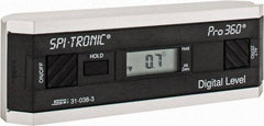 SPI - 0.10 dg Resolution Digital Combination Protractor and Inclinometer - Multiple dg Accuracy, Multiple dg Range - Eagle Tool & Supply