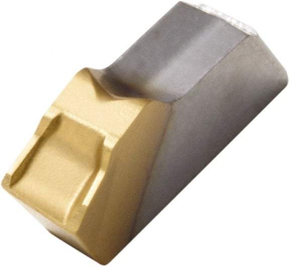 Seco - 150.1014 14 CP600 Grade, 0.122" Cutting Width, Carbide Cutoff Insert - 6° Right Hand Lead Angle, 0.008" Cnr Rad, TiAlN/TiN Coated, Single End - Eagle Tool & Supply