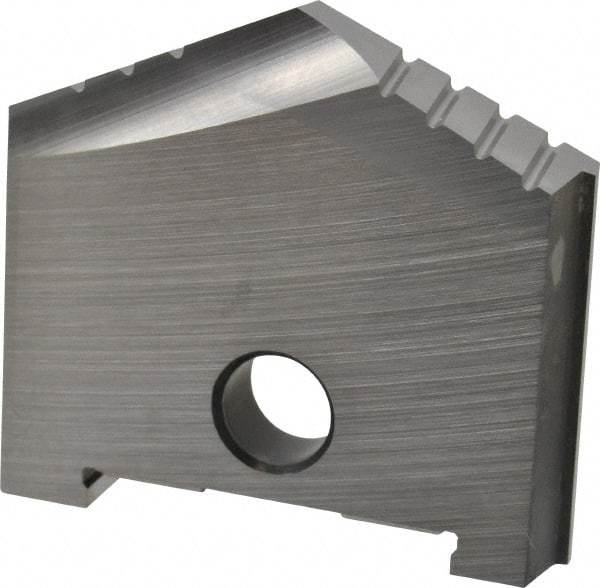 Allied Machine and Engineering - 1-5/8" Diam x 9/32" Thick, Seat Code B, 130° Included Angle Spade Drill Insert - Uncoated Powdered Metal, Powdered Metal, Series B - Eagle Tool & Supply