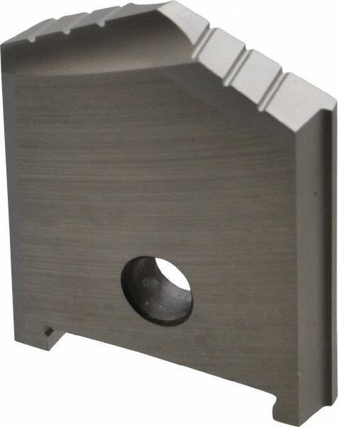 Allied Machine and Engineering - 1-11/16" Diam x 5/16" Thick, Seat Code C, 130° Included Angle Spade Drill Insert - Uncoated Powdered Metal, Powdered Metal, Series C - Eagle Tool & Supply