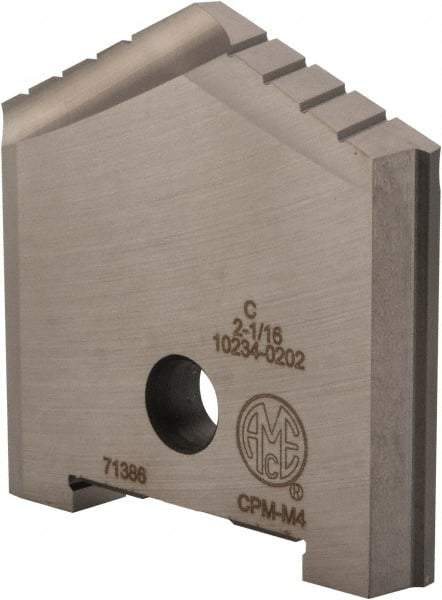 Allied Machine and Engineering - 2-1/16" Diam x 5/16" Thick, Seat Code C, 130° Included Angle Spade Drill Insert - Uncoated Powdered Metal, Powdered Metal, Series C - Eagle Tool & Supply