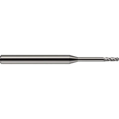Harvey Tool - 1/32" Diam, 3/32" LOC, 2 Flute Solid Carbide Ball End Mill - Exact Industrial Supply