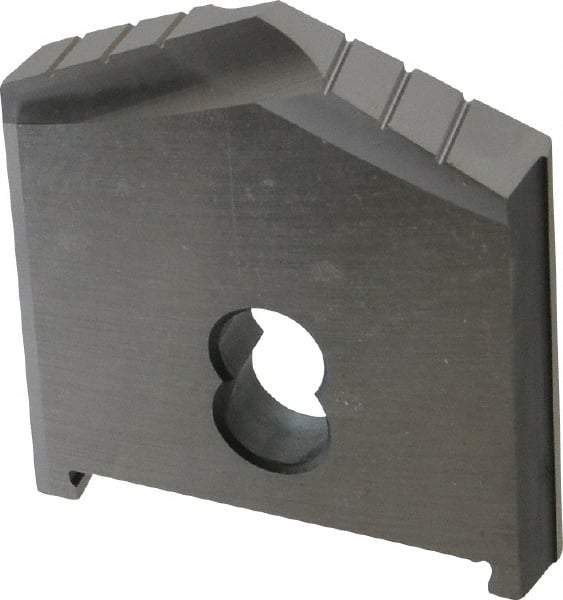 Allied Machine and Engineering - 2-5/32" Diam x 5/16" Thick, Seat Code D, 130° Included Angle Spade Drill Insert - Uncoated Powdered Metal, Powdered Metal, Series D - Eagle Tool & Supply