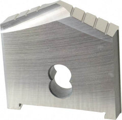 Allied Machine and Engineering - 2-11/32" Diam x 5/16" Thick, Seat Code D, 130° Included Angle Spade Drill Insert - Uncoated Powdered Metal, Powdered Metal, Series D - Eagle Tool & Supply