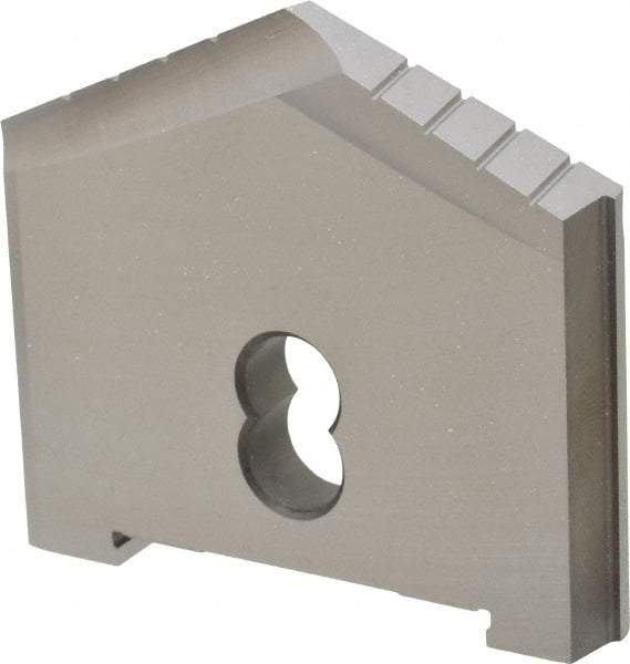 Allied Machine and Engineering - 2-11/16" Diam x 5/8" Thick, Seat Code D, 130° Included Angle Spade Drill Insert - Uncoated Powdered Metal, Powdered Metal, Series D - Eagle Tool & Supply
