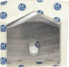 Allied Machine and Engineering - 3-5/8" Diam x 7/16" Thick, Seat Code G, 130° Included Angle Spade Drill Insert - Uncoated Powdered Metal, Powdered Metal, Series G - Eagle Tool & Supply