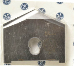 Allied Machine and Engineering - 4-1/8" Diam x 7/16" Thick, Seat Code G, 130° Included Angle Spade Drill Insert - Uncoated Powdered Metal, Powdered Metal, Series G - Eagle Tool & Supply