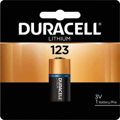 Duracell - Size 123A, Lithium, 6 Pack, Standard Battery - 3 Volts - Eagle Tool & Supply