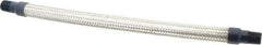 Mason Ind. - 1/2" Pipe, Braided Stainless Steel Single Arch Hose Pipe Expansion Joint - 18" Long, 1,100 Max psi, Male NPT - Eagle Tool & Supply