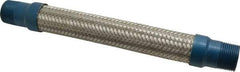 Mason Ind. - 1" Pipe, Braided Stainless Steel Single Arch Hose Pipe Expansion Joint - 12" Long, 580 Max psi, Male NPT - Eagle Tool & Supply