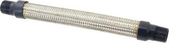 Mason Ind. - 3/4" Pipe, Braided Stainless Steel Single Arch Hose Pipe Expansion Joint - 12" Long, 700 Max psi, Male NPT - Eagle Tool & Supply