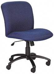 Safco - Mid Back Chair - 22-1/2" Wide x 20-3/4" Deep, Polyester Seat, Black - Eagle Tool & Supply