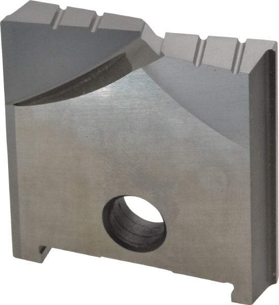 Allied Machine and Engineering - 1-7/16" Diam x 9/32" Thick, Seat Code B, Flat Bottom Spade Drill Insert - Uncoated Powdered Metal, Powdered Metal, Series B - Eagle Tool & Supply
