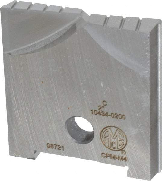 Allied Machine and Engineering - 2" Diam x 5/16" Thick, Seat Code C, Flat Bottom Spade Drill Insert - Uncoated Powdered Metal, Powdered Metal, Series C - Eagle Tool & Supply