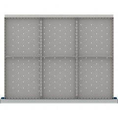 LISTA - 6-Compartment Drawer Divider Layout for 3.15" High Drawers - Eagle Tool & Supply