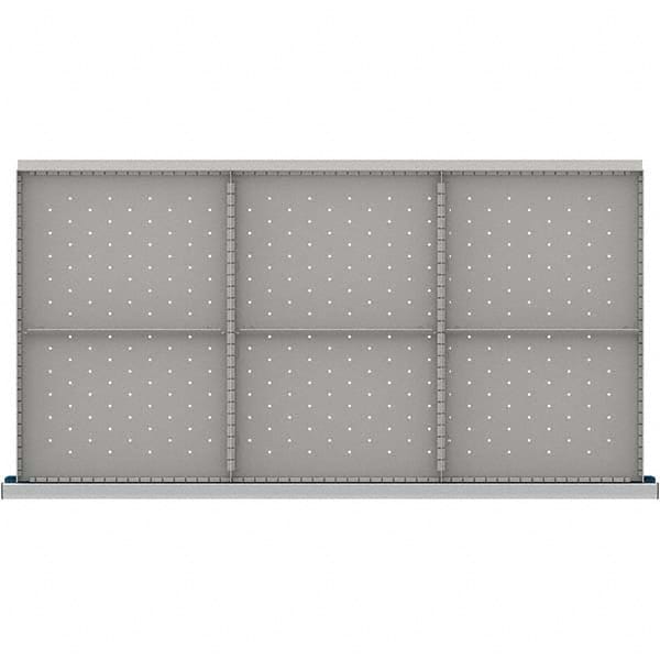LISTA - 6-Compartment Drawer Divider Layout for 3.15" High Drawers - Eagle Tool & Supply