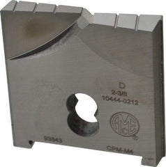 Allied Machine and Engineering - 2-3/8" Diam x 3/8" Thick, Seat Code D, Flat Bottom Spade Drill Insert - Uncoated Powdered Metal, Powdered Metal, Series D - Eagle Tool & Supply