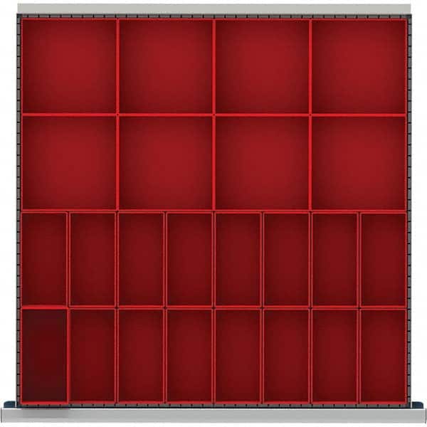 LISTA - 24-Compartment Drawer Divider Layout for 3.15" High Drawers - Eagle Tool & Supply