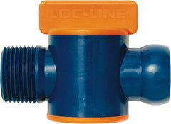 Loc-Line - 3/4" ID Coolant Hose NPT Valve - Male to Female Connection, Acetal Copolymer Body, NPT, Use with Loc-Line Modular Hose Systems - Eagle Tool & Supply