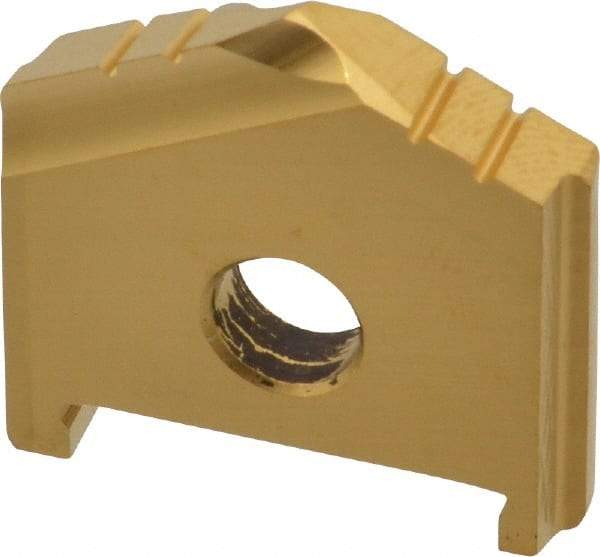 Allied Machine and Engineering - 1" Diam x 3/16" Thick, Seat Code A, 130° Included Angle Spade Drill Insert - TiN Coated, High Speed Steel, Series A - Eagle Tool & Supply