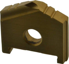 Allied Machine and Engineering - 1-1/32" Diam x 3/16" Thick, Seat Code A, 130° Included Angle Spade Drill Insert - TiN Coated, High Speed Steel, Series A - Eagle Tool & Supply