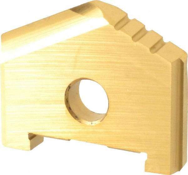 Allied Machine and Engineering - 1-5/32" Diam x 3/16" Thick, Seat Code A, 130° Included Angle Spade Drill Insert - TiN Coated, High Speed Steel, Series A - Eagle Tool & Supply