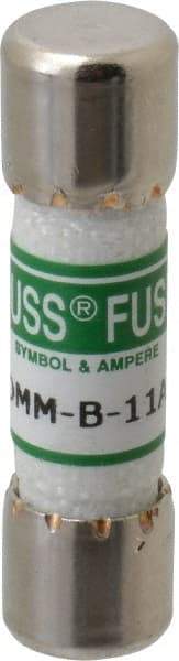 Cooper Bussmann - 1,000 VAC/VDC, 11 Amp, Fast-Acting General Purpose Fuse - 38.1mm OAL, 10mm Diam - Eagle Tool & Supply