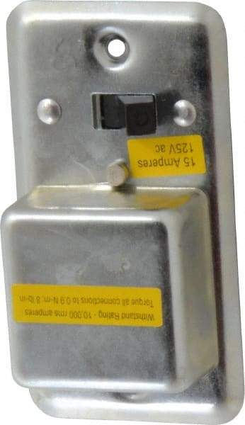 Cooper Bussmann - 125 VAC, Indicating Fuse Cover - For Use with 2-1/4 Inch Handy Boxes, FUSTAT Plug Fuses and FUSTRON Plug Fuses - Eagle Tool & Supply