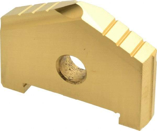 Allied Machine and Engineering - 1-29/32" Diam x 5/16" Thick, Seat Code C, 130° Included Angle Spade Drill Insert - TiN Coated, High Speed Steel, Series C - Eagle Tool & Supply