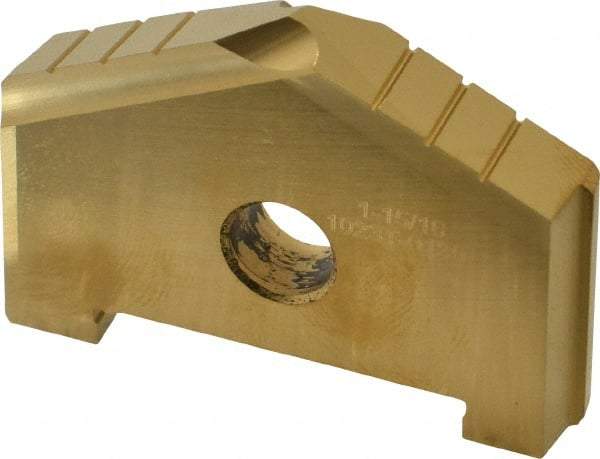 Allied Machine and Engineering - 1-15/16" Diam x 3/16" Thick, Seat Code C, 130° Included Angle Spade Drill Insert - TiN Coated, High Speed Steel, Series C - Eagle Tool & Supply