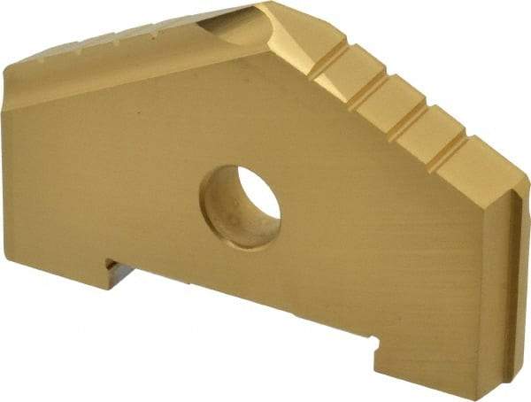 Allied Machine and Engineering - 2-5/16" Diam x 3/16" Thick, Seat Code C, 130° Included Angle Spade Drill Insert - TiN Coated, High Speed Steel, Series C - Eagle Tool & Supply