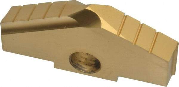 Allied Machine and Engineering - 2-1/2" Diam x 3/8" Thick, Seat Code D, 130° Included Angle Spade Drill Insert - TiN Coated, High Speed Steel, Series D - Eagle Tool & Supply