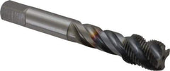 OSG - 5/8-18 UNF 4 Flute 3B Modified Bottoming Spiral Flute Tap - Vanadium High Speed Steel, TiCN Finish, 3-13/16" OAL, Right Hand Flute, Right Hand Thread, H3, Series EXOTAP VA3 - Eagle Tool & Supply