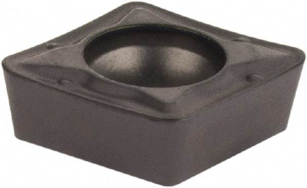 Iscar - CPMT2-2 PF Grade IC907 Carbide Turning Insert - TiAlN/TiN Finish, 80° Diamond, 1/4" Inscr Circle, 3/32" Thick, 1/32" Corner Radius - Eagle Tool & Supply