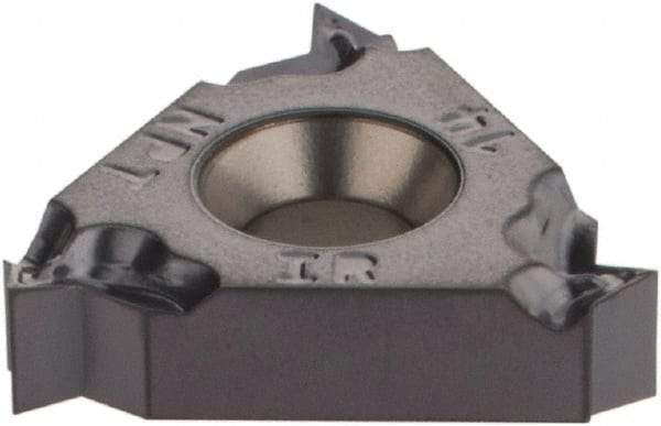 Iscar - 16IR Internal Right Hand 14 NPT Laydown Threading Insert - Grade IC908, TiAlN Coated Carbide, 9.53mm Inscribed Circle - Eagle Tool & Supply