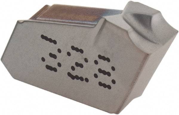 Iscar - GFR J IC328 Grade, 0.1575" Cutting Width, Carbide Cutoff Insert - 6° Right Hand Lead Angle, 0.0098" Cnr Rad, TiCN Coated, Single End - Eagle Tool & Supply