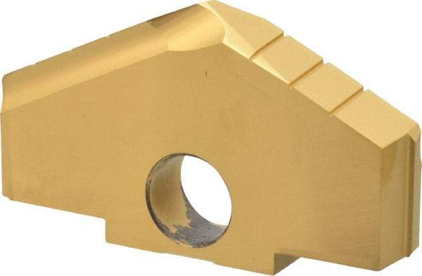 Allied Machine and Engineering - 2-3/4" Diam x 3/8" Thick, Seat Code E, 130° Included Angle Spade Drill Insert - TiN Coated, High Speed Steel, Series E - Eagle Tool & Supply