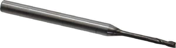 OSG - 1/16", 3/16" LOC, 1/8" Shank Diam, 1-3/4" OAL, 2 Flute, Solid Carbide Square End Mill - Single End, Diamond Finish, Spiral Flute, 30° Helix, Centercutting, Right Hand Cut, Right Hand Flute, Series 7020 - Eagle Tool & Supply
