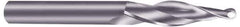 Onsrud - 1/4" Cutting Diam x 2" Length of Cut, 2 Flute, Upcut Spiral Router Bit - Uncoated, Right Hand Cut, Solid Carbide, 4" OAL x 1/2" Shank Diam, Ball End Taper - Eagle Tool & Supply