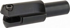Allied Machine and Engineering - Series F, 3 to 3-7/8" Diam, 2" Diam Straight Shank, Straight Flute Spade Drill - 5-1/2" Max Depth, 6-3/4" Body Length, 9-1/2" OAL, Short Length - Eagle Tool & Supply