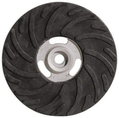 Made in USA - 7" Diam Locking Nut Disc Backing Pad - Soft Density, 8,500 RPM - Eagle Tool & Supply